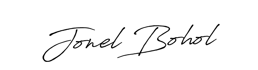 Create a beautiful signature design for name Jonel Bohol. With this signature (Antro_Vectra_Bolder) fonts, you can make a handwritten signature for free. Jonel Bohol signature style 7 images and pictures png