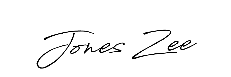 Design your own signature with our free online signature maker. With this signature software, you can create a handwritten (Antro_Vectra_Bolder) signature for name Jones Zee. Jones Zee signature style 7 images and pictures png