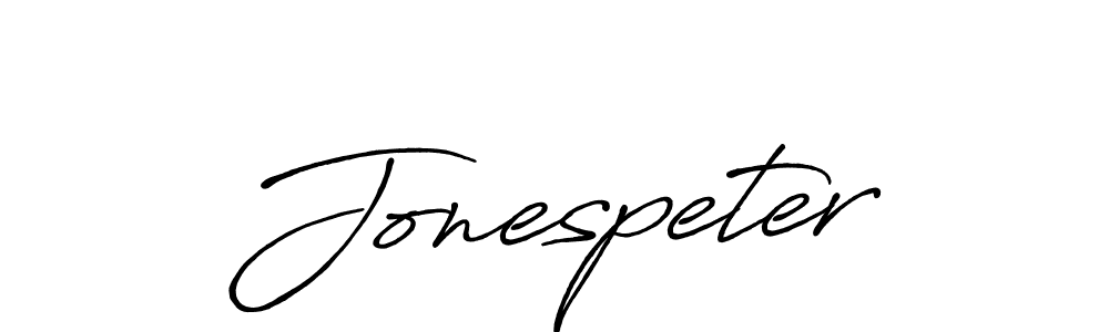 Use a signature maker to create a handwritten signature online. With this signature software, you can design (Antro_Vectra_Bolder) your own signature for name Jonespeter. Jonespeter signature style 7 images and pictures png