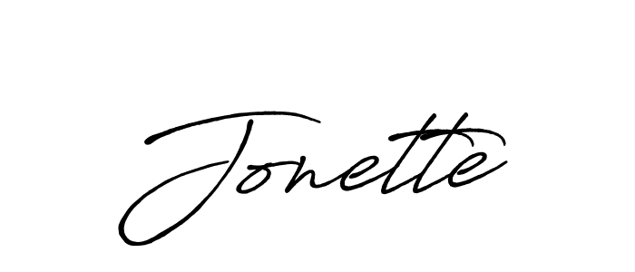 Also we have Jonette name is the best signature style. Create professional handwritten signature collection using Antro_Vectra_Bolder autograph style. Jonette signature style 7 images and pictures png