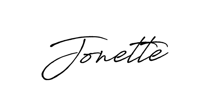 Make a beautiful signature design for name Jonette. Use this online signature maker to create a handwritten signature for free. Jonette signature style 7 images and pictures png