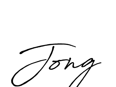 Jong stylish signature style. Best Handwritten Sign (Antro_Vectra_Bolder) for my name. Handwritten Signature Collection Ideas for my name Jong. Jong signature style 7 images and pictures png