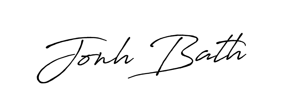 It looks lik you need a new signature style for name Jonh Bath. Design unique handwritten (Antro_Vectra_Bolder) signature with our free signature maker in just a few clicks. Jonh Bath signature style 7 images and pictures png