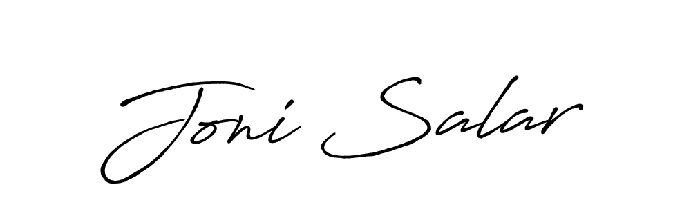 This is the best signature style for the Joni Salar name. Also you like these signature font (Antro_Vectra_Bolder). Mix name signature. Joni Salar signature style 7 images and pictures png