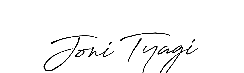 Joni Tyagi stylish signature style. Best Handwritten Sign (Antro_Vectra_Bolder) for my name. Handwritten Signature Collection Ideas for my name Joni Tyagi. Joni Tyagi signature style 7 images and pictures png