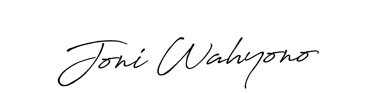 It looks lik you need a new signature style for name Joni Wahyono. Design unique handwritten (Antro_Vectra_Bolder) signature with our free signature maker in just a few clicks. Joni Wahyono signature style 7 images and pictures png
