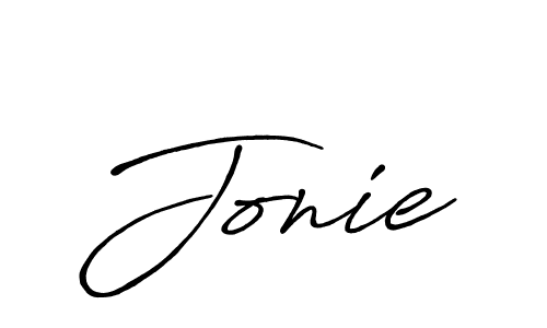You should practise on your own different ways (Antro_Vectra_Bolder) to write your name (Jonie) in signature. don't let someone else do it for you. Jonie signature style 7 images and pictures png
