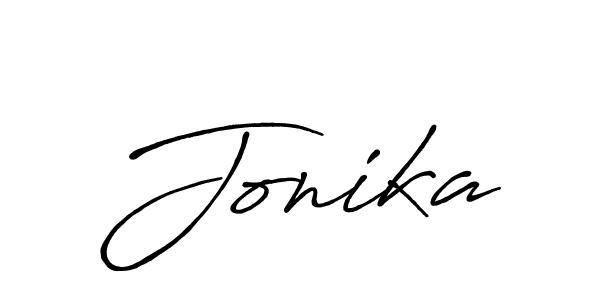Similarly Antro_Vectra_Bolder is the best handwritten signature design. Signature creator online .You can use it as an online autograph creator for name Jonika. Jonika signature style 7 images and pictures png