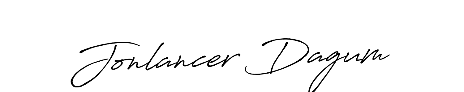 Also You can easily find your signature by using the search form. We will create Jonlancer Dagum name handwritten signature images for you free of cost using Antro_Vectra_Bolder sign style. Jonlancer Dagum signature style 7 images and pictures png