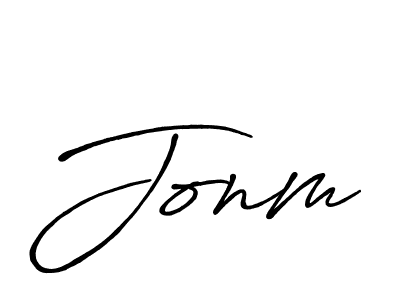 Create a beautiful signature design for name Jonm. With this signature (Antro_Vectra_Bolder) fonts, you can make a handwritten signature for free. Jonm signature style 7 images and pictures png