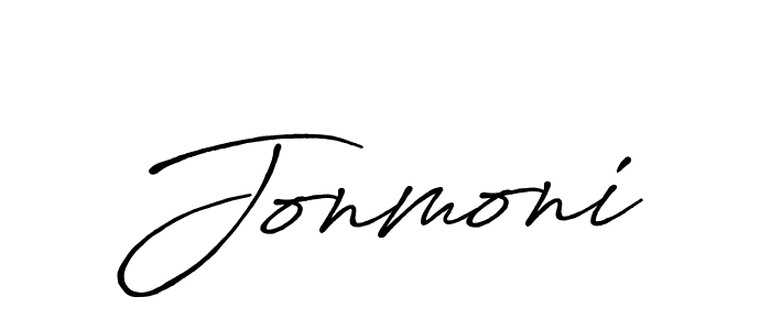 if you are searching for the best signature style for your name Jonmoni. so please give up your signature search. here we have designed multiple signature styles  using Antro_Vectra_Bolder. Jonmoni signature style 7 images and pictures png