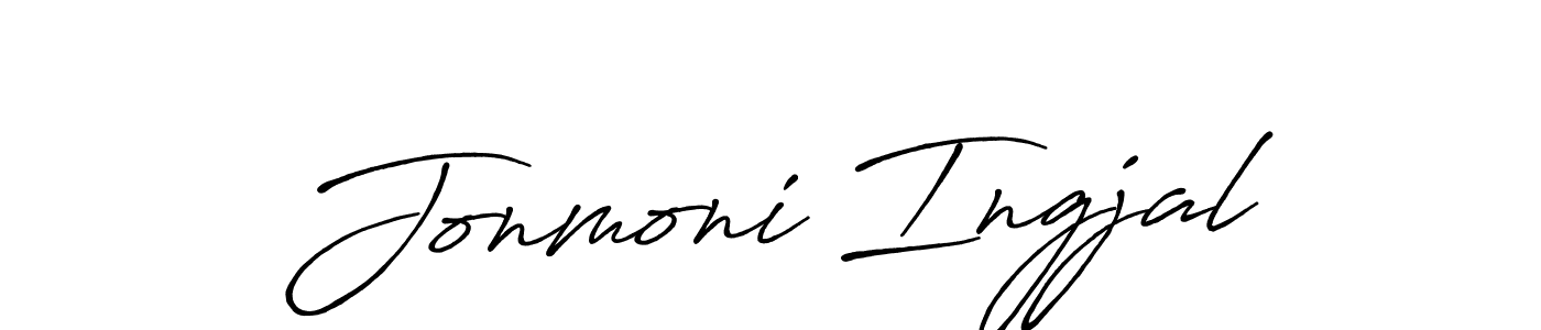 How to Draw Jonmoni Ingjal signature style? Antro_Vectra_Bolder is a latest design signature styles for name Jonmoni Ingjal. Jonmoni Ingjal signature style 7 images and pictures png