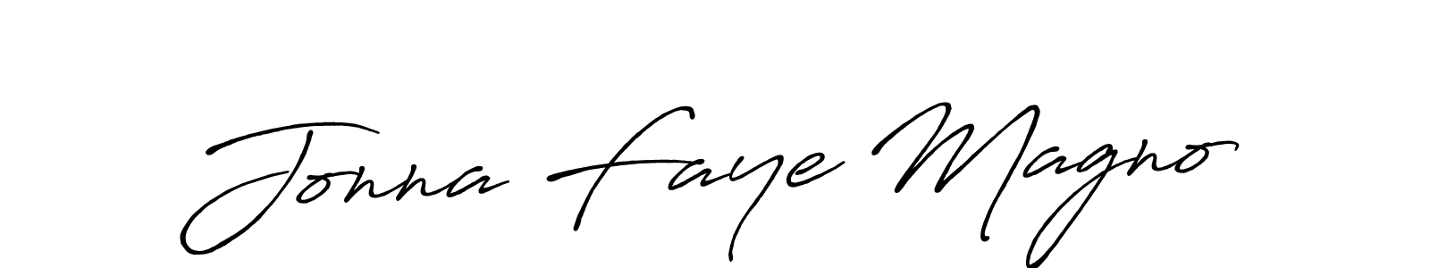 Jonna Faye Magno stylish signature style. Best Handwritten Sign (Antro_Vectra_Bolder) for my name. Handwritten Signature Collection Ideas for my name Jonna Faye Magno. Jonna Faye Magno signature style 7 images and pictures png