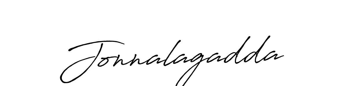 Jonnalagadda stylish signature style. Best Handwritten Sign (Antro_Vectra_Bolder) for my name. Handwritten Signature Collection Ideas for my name Jonnalagadda. Jonnalagadda signature style 7 images and pictures png