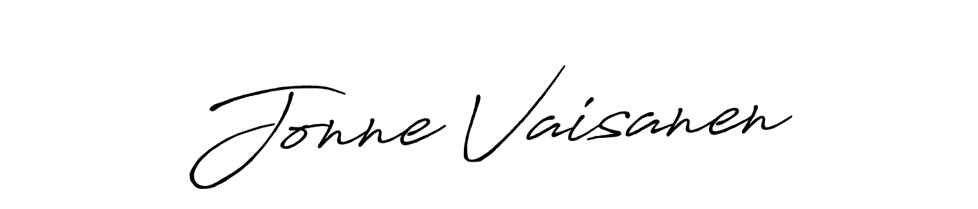 This is the best signature style for the Jonne Vaisanen name. Also you like these signature font (Antro_Vectra_Bolder). Mix name signature. Jonne Vaisanen signature style 7 images and pictures png