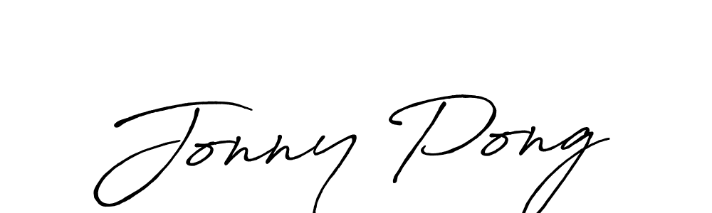 Make a beautiful signature design for name Jonny Pong. With this signature (Antro_Vectra_Bolder) style, you can create a handwritten signature for free. Jonny Pong signature style 7 images and pictures png