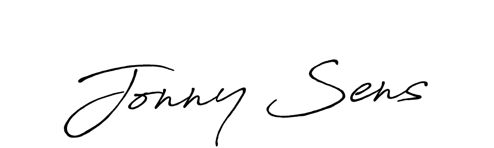 Similarly Antro_Vectra_Bolder is the best handwritten signature design. Signature creator online .You can use it as an online autograph creator for name Jonny Sens. Jonny Sens signature style 7 images and pictures png