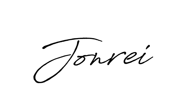 Make a beautiful signature design for name Jonrei. With this signature (Antro_Vectra_Bolder) style, you can create a handwritten signature for free. Jonrei signature style 7 images and pictures png
