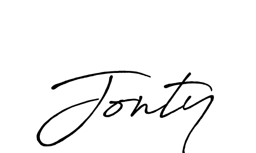 Make a beautiful signature design for name Jonty. With this signature (Antro_Vectra_Bolder) style, you can create a handwritten signature for free. Jonty signature style 7 images and pictures png