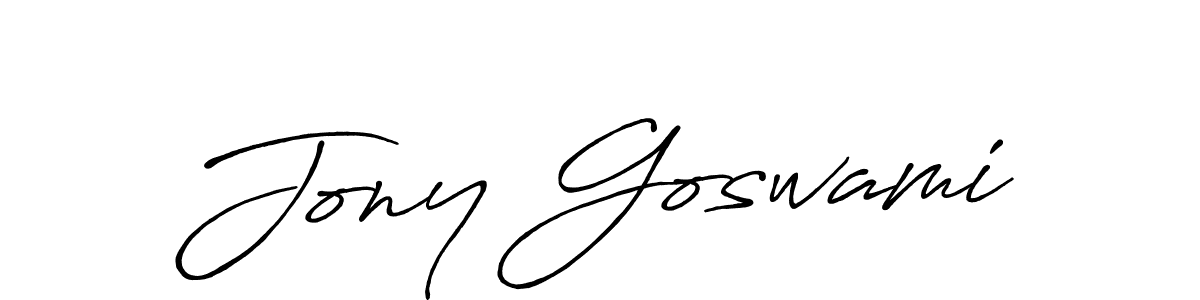 Also You can easily find your signature by using the search form. We will create Jony Goswami name handwritten signature images for you free of cost using Antro_Vectra_Bolder sign style. Jony Goswami signature style 7 images and pictures png