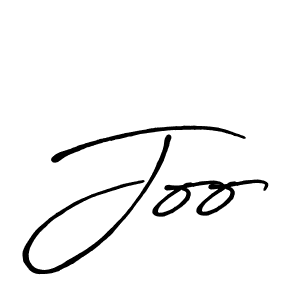 Create a beautiful signature design for name Joo. With this signature (Antro_Vectra_Bolder) fonts, you can make a handwritten signature for free. Joo signature style 7 images and pictures png