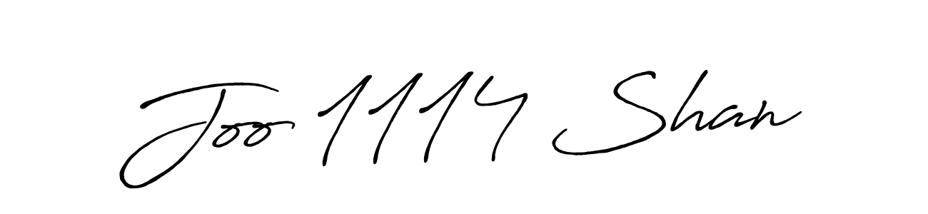 Design your own signature with our free online signature maker. With this signature software, you can create a handwritten (Antro_Vectra_Bolder) signature for name Joo 1114 Shan. Joo 1114 Shan signature style 7 images and pictures png