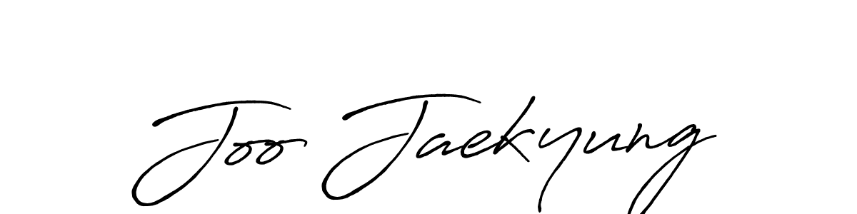 Joo Jaekyung stylish signature style. Best Handwritten Sign (Antro_Vectra_Bolder) for my name. Handwritten Signature Collection Ideas for my name Joo Jaekyung. Joo Jaekyung signature style 7 images and pictures png