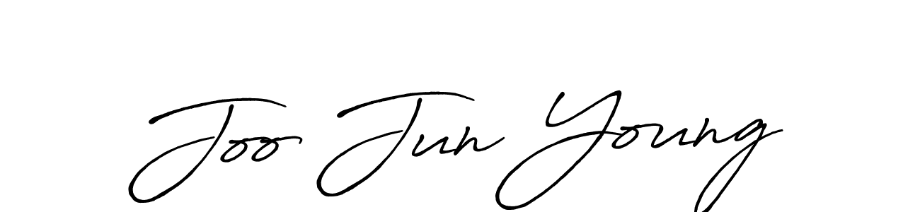 Also You can easily find your signature by using the search form. We will create Joo Jun Young name handwritten signature images for you free of cost using Antro_Vectra_Bolder sign style. Joo Jun Young signature style 7 images and pictures png