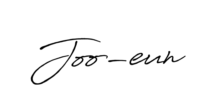 Make a beautiful signature design for name Joo-eun. With this signature (Antro_Vectra_Bolder) style, you can create a handwritten signature for free. Joo-eun signature style 7 images and pictures png