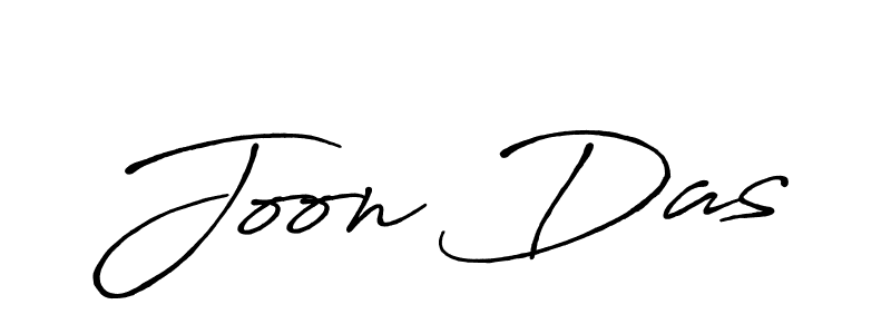 Make a beautiful signature design for name Joon Das. With this signature (Antro_Vectra_Bolder) style, you can create a handwritten signature for free. Joon Das signature style 7 images and pictures png