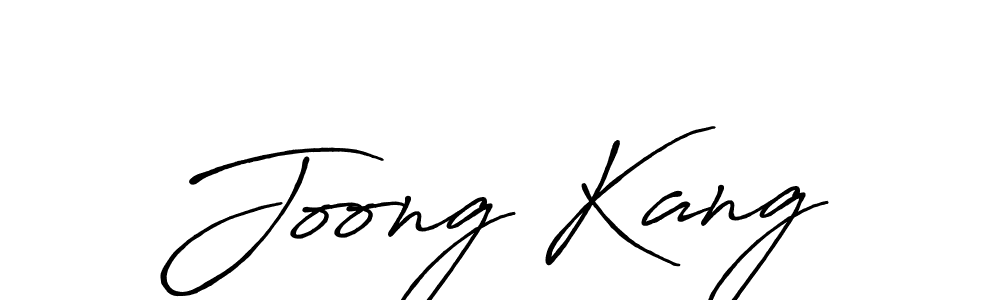 Design your own signature with our free online signature maker. With this signature software, you can create a handwritten (Antro_Vectra_Bolder) signature for name Joong Kang. Joong Kang signature style 7 images and pictures png