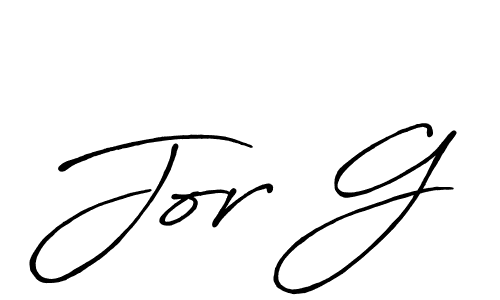 It looks lik you need a new signature style for name Jor G. Design unique handwritten (Antro_Vectra_Bolder) signature with our free signature maker in just a few clicks. Jor G signature style 7 images and pictures png