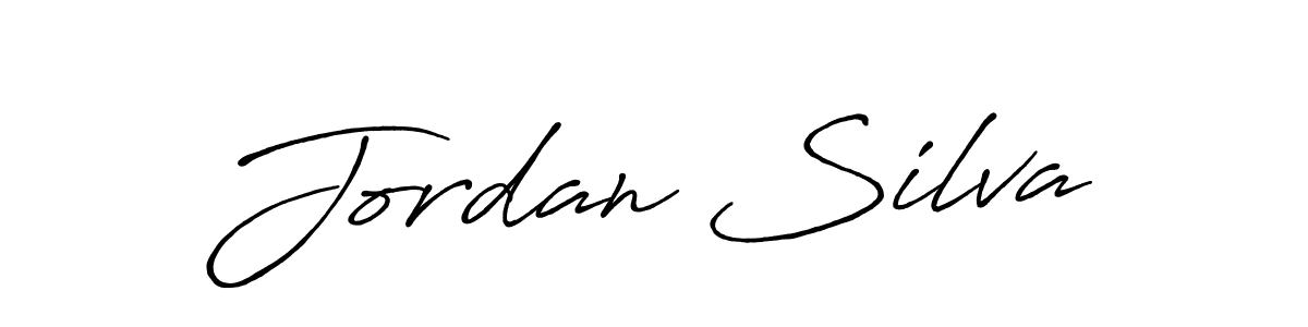 Jordan Silva stylish signature style. Best Handwritten Sign (Antro_Vectra_Bolder) for my name. Handwritten Signature Collection Ideas for my name Jordan Silva. Jordan Silva signature style 7 images and pictures png