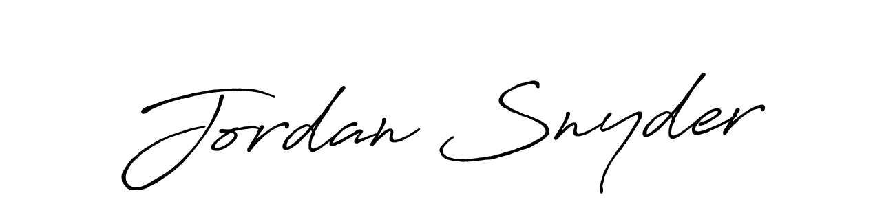 Design your own signature with our free online signature maker. With this signature software, you can create a handwritten (Antro_Vectra_Bolder) signature for name Jordan Snyder. Jordan Snyder signature style 7 images and pictures png