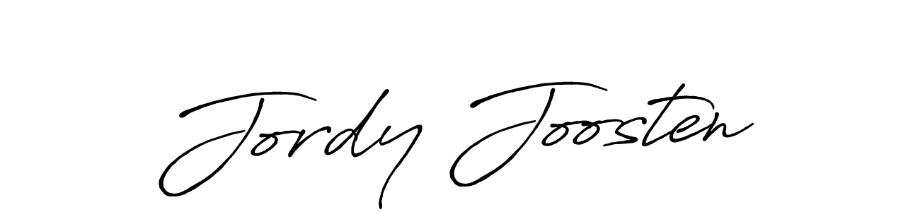 How to make Jordy Joosten name signature. Use Antro_Vectra_Bolder style for creating short signs online. This is the latest handwritten sign. Jordy Joosten signature style 7 images and pictures png