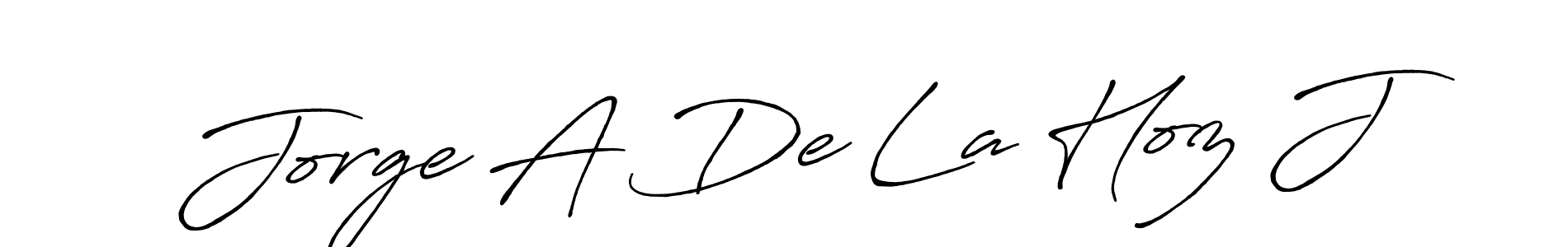 Make a beautiful signature design for name Jorge A De La Hoz J. Use this online signature maker to create a handwritten signature for free. Jorge A De La Hoz J signature style 7 images and pictures png