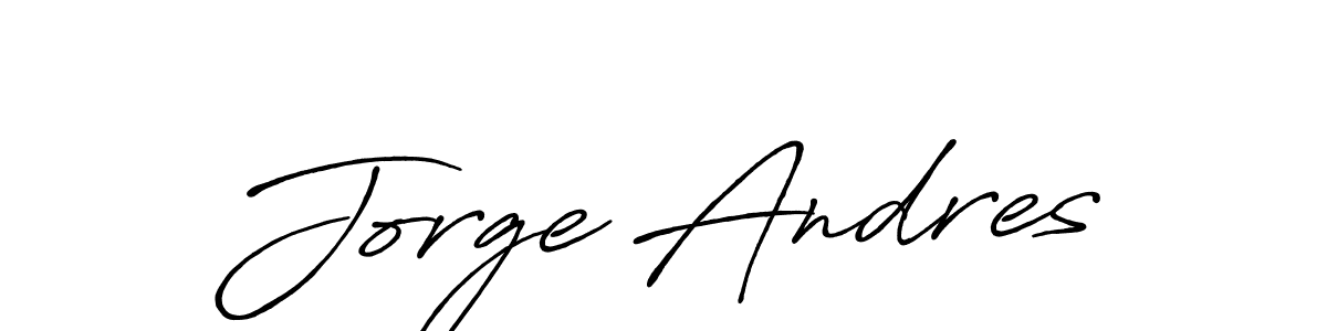 Make a beautiful signature design for name Jorge Andres. Use this online signature maker to create a handwritten signature for free. Jorge Andres signature style 7 images and pictures png