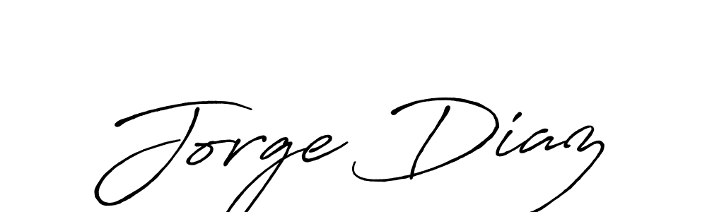 Create a beautiful signature design for name Jorge Diaz. With this signature (Antro_Vectra_Bolder) fonts, you can make a handwritten signature for free. Jorge Diaz signature style 7 images and pictures png