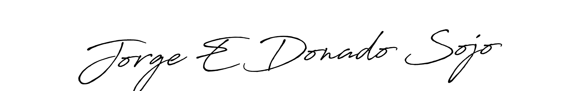 Use a signature maker to create a handwritten signature online. With this signature software, you can design (Antro_Vectra_Bolder) your own signature for name Jorge E Donado Sojo. Jorge E Donado Sojo signature style 7 images and pictures png