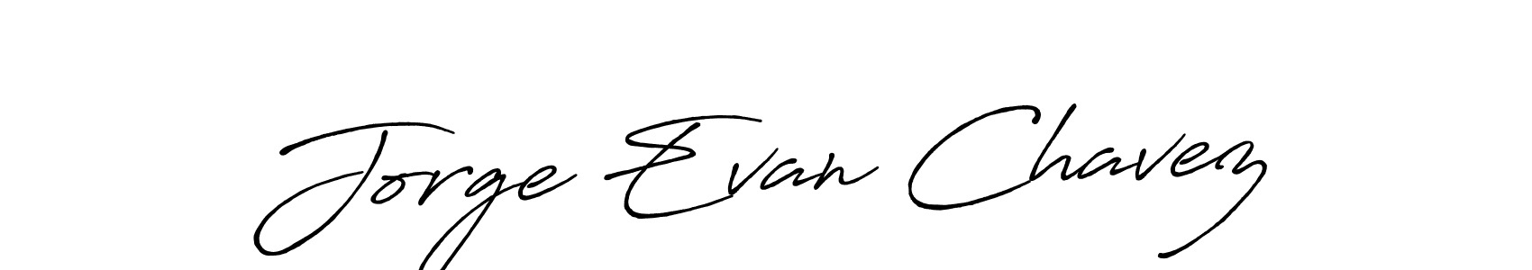 Design your own signature with our free online signature maker. With this signature software, you can create a handwritten (Antro_Vectra_Bolder) signature for name Jorge Evan Chavez. Jorge Evan Chavez signature style 7 images and pictures png