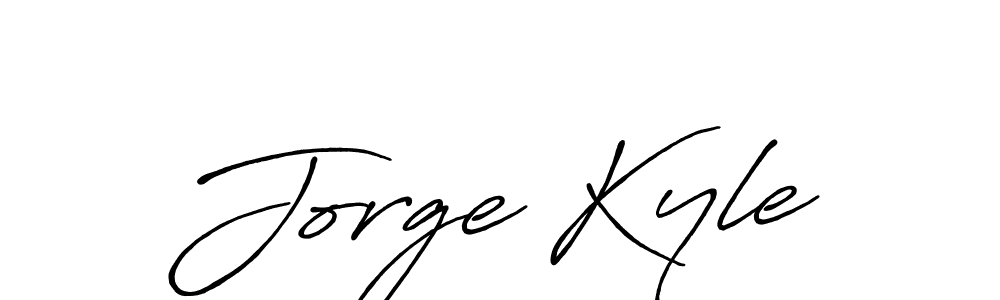 It looks lik you need a new signature style for name Jorge Kyle. Design unique handwritten (Antro_Vectra_Bolder) signature with our free signature maker in just a few clicks. Jorge Kyle signature style 7 images and pictures png