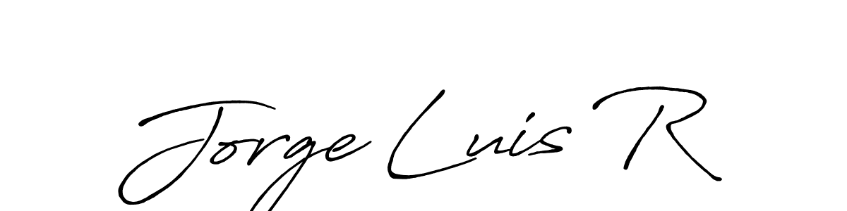 You should practise on your own different ways (Antro_Vectra_Bolder) to write your name (Jorge Luis R) in signature. don't let someone else do it for you. Jorge Luis R signature style 7 images and pictures png