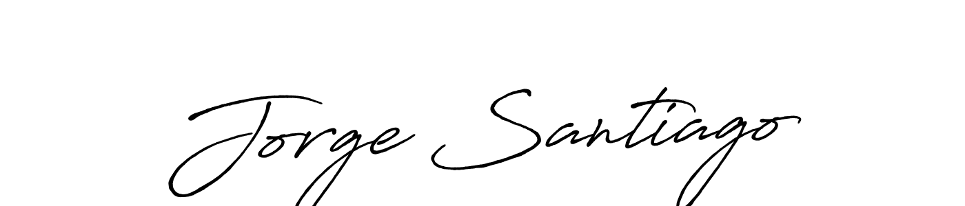 Also we have Jorge Santiago name is the best signature style. Create professional handwritten signature collection using Antro_Vectra_Bolder autograph style. Jorge Santiago signature style 7 images and pictures png