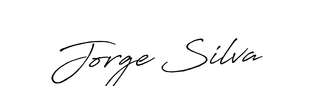 Use a signature maker to create a handwritten signature online. With this signature software, you can design (Antro_Vectra_Bolder) your own signature for name Jorge Silva. Jorge Silva signature style 7 images and pictures png