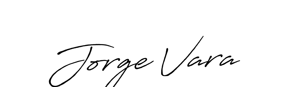 The best way (Antro_Vectra_Bolder) to make a short signature is to pick only two or three words in your name. The name Jorge Vara include a total of six letters. For converting this name. Jorge Vara signature style 7 images and pictures png