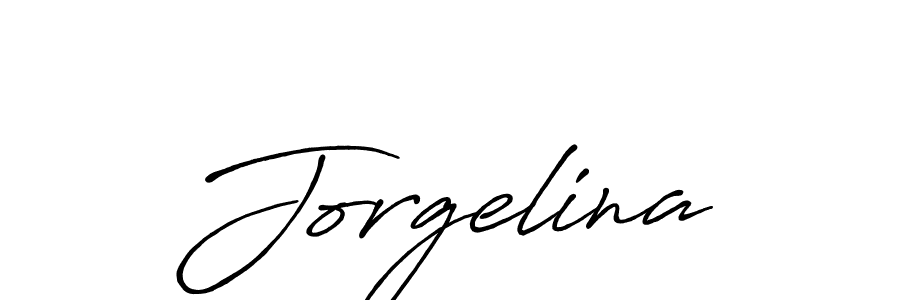 Make a beautiful signature design for name Jorgelina. With this signature (Antro_Vectra_Bolder) style, you can create a handwritten signature for free. Jorgelina signature style 7 images and pictures png