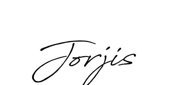 Create a beautiful signature design for name Jorjis. With this signature (Antro_Vectra_Bolder) fonts, you can make a handwritten signature for free. Jorjis signature style 7 images and pictures png