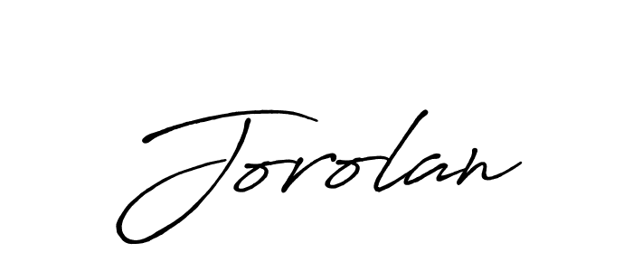 Jorolan stylish signature style. Best Handwritten Sign (Antro_Vectra_Bolder) for my name. Handwritten Signature Collection Ideas for my name Jorolan. Jorolan signature style 7 images and pictures png