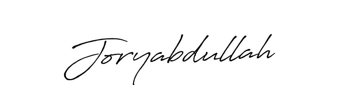 Create a beautiful signature design for name Joryabdullah. With this signature (Antro_Vectra_Bolder) fonts, you can make a handwritten signature for free. Joryabdullah signature style 7 images and pictures png