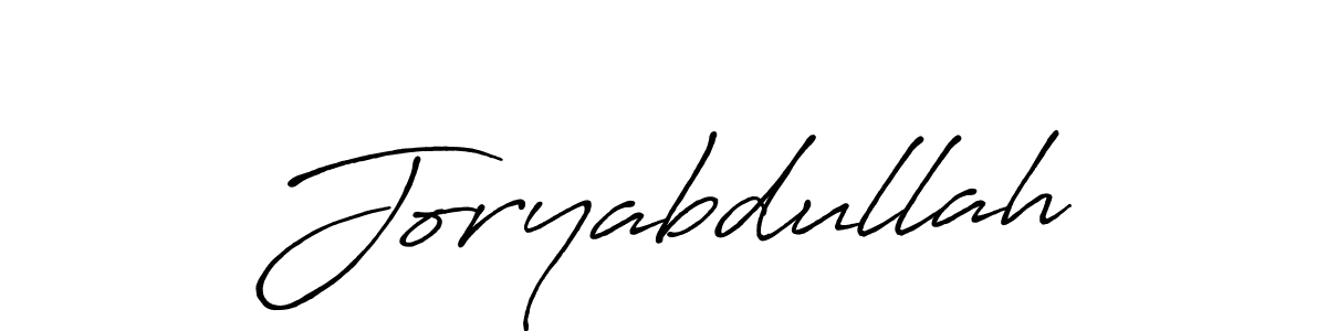 Create a beautiful signature design for name Joryabdullah. With this signature (Antro_Vectra_Bolder) fonts, you can make a handwritten signature for free. Joryabdullah signature style 7 images and pictures png